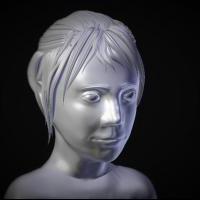 3Д модель девушки. Программа Blender 3D. С использованием скульптинга и технологии ретопология. 