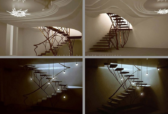 Скульптурное решение плафона и лестницы. Эйндховен